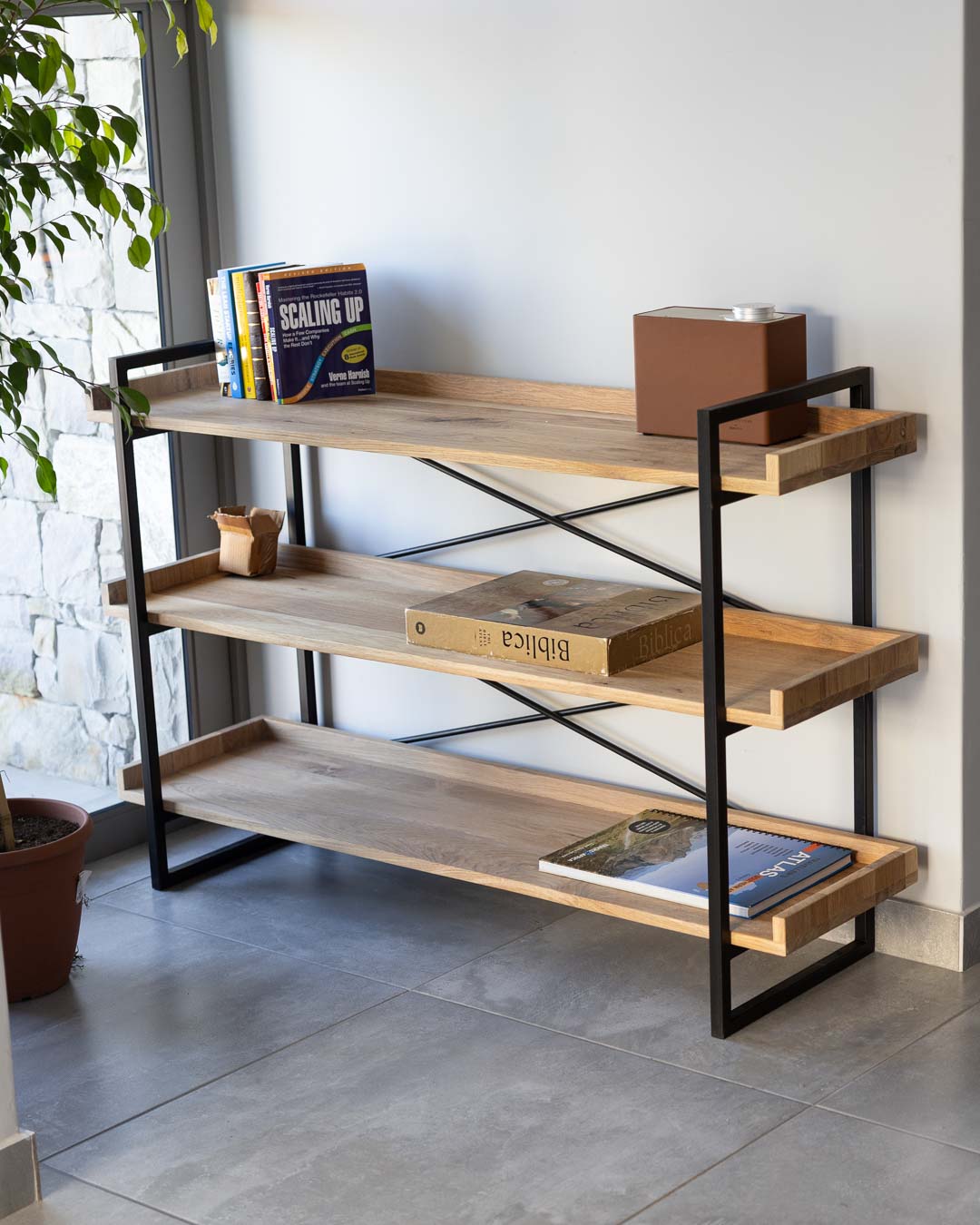 Labyrinth Bookshelf in Oak