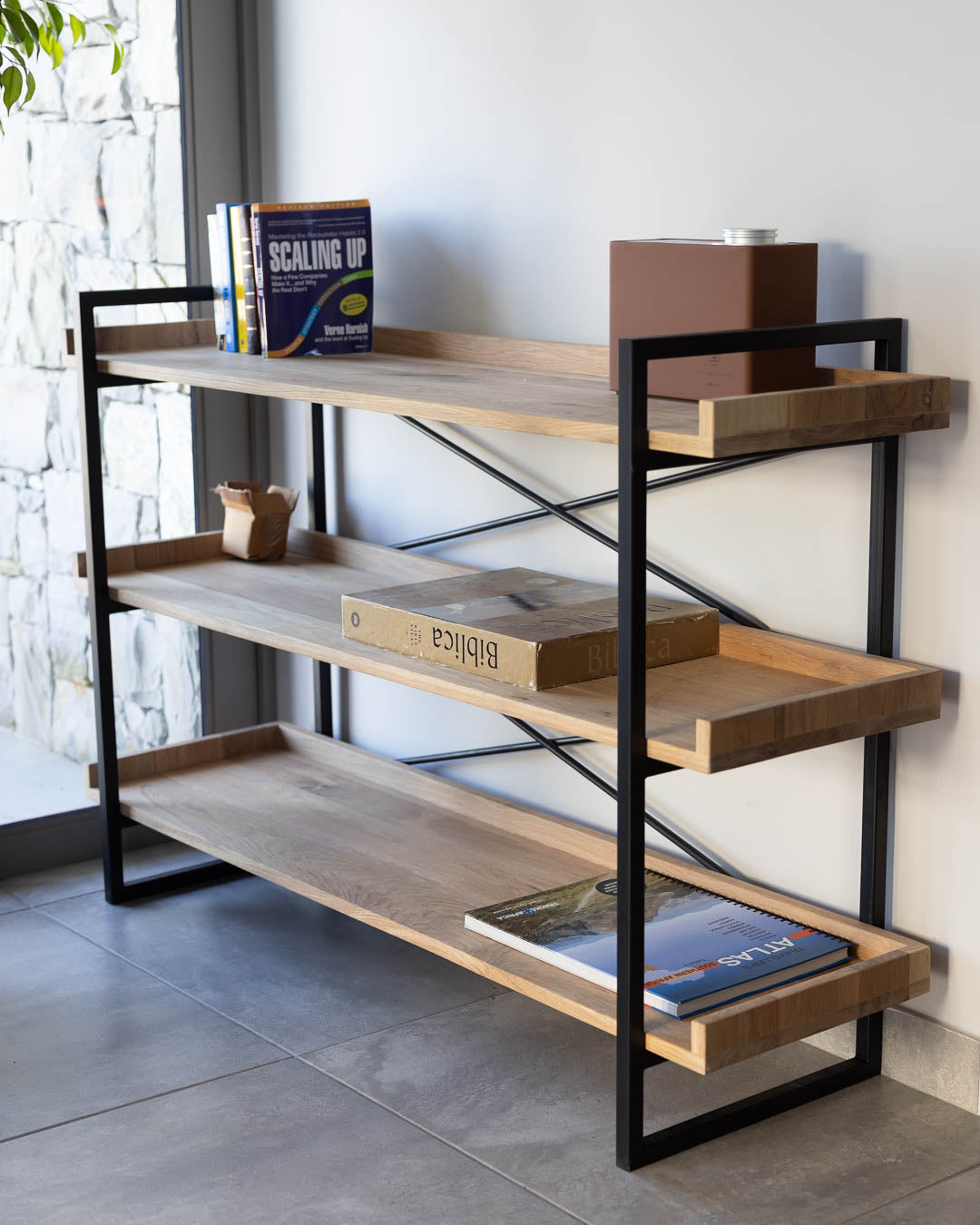 Labyrinth Bookshelf in Oak