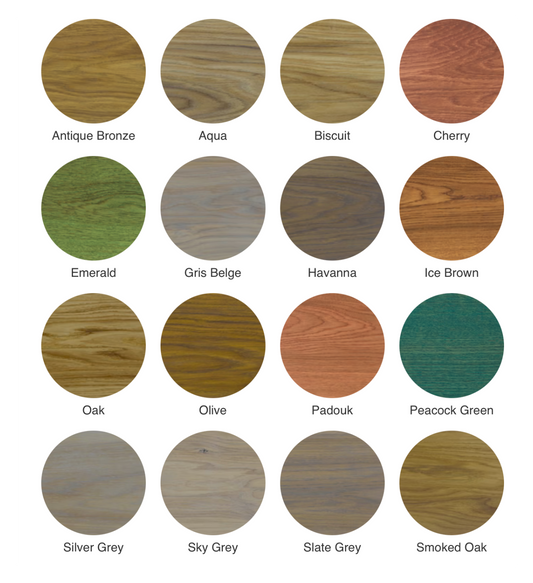 Rubio Monocoat Colour Options for Oak