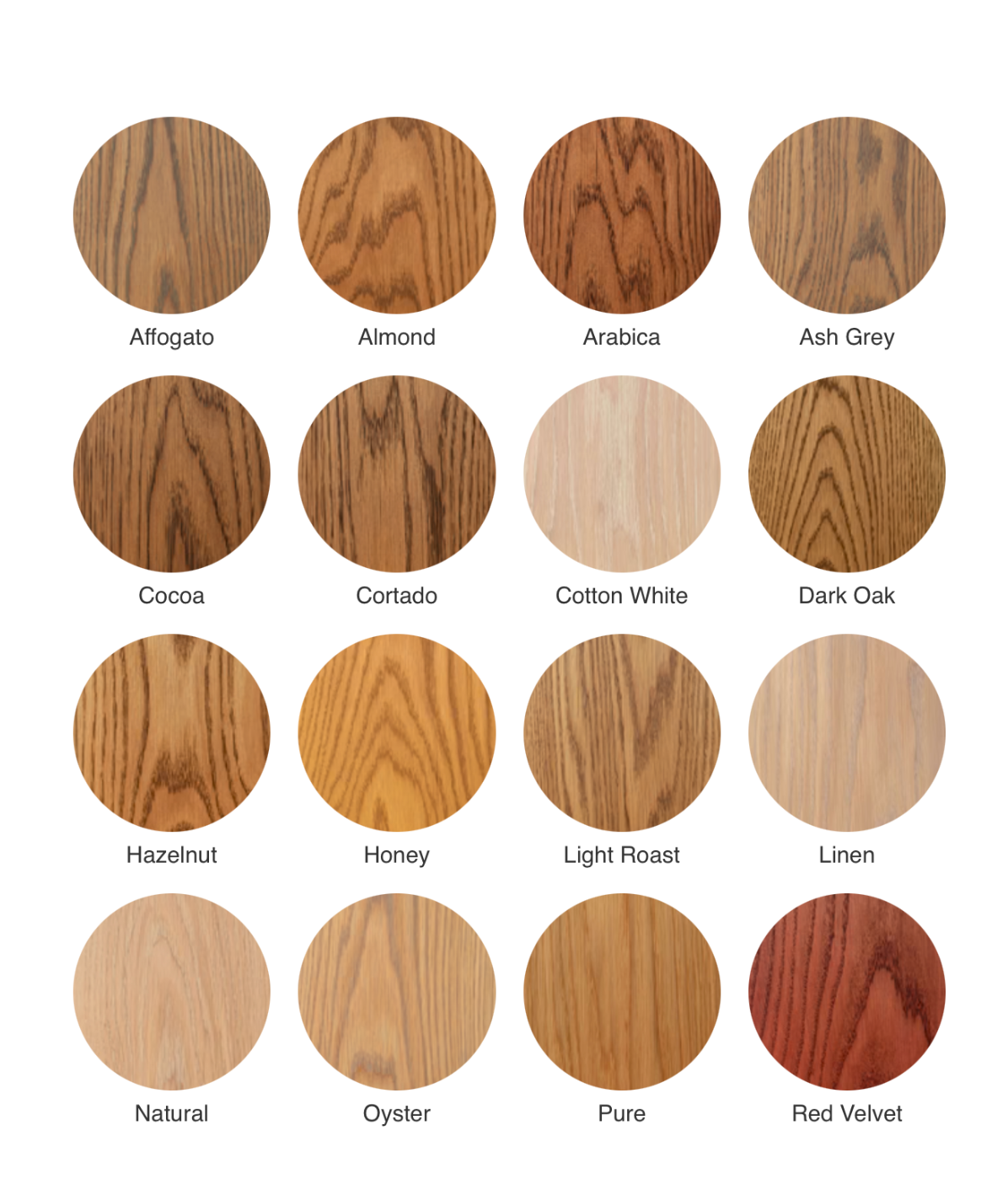 Rubio Monocoat Colour Options for Oak