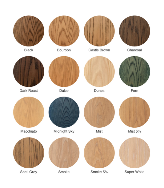 Rubio Monocoat Colour Options for Oak