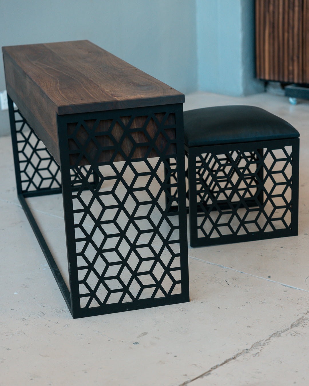 Ilse Dresser and Stool Combo